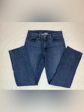 L.L. Bean Women's Straight-Leg Dark Blue Jeans